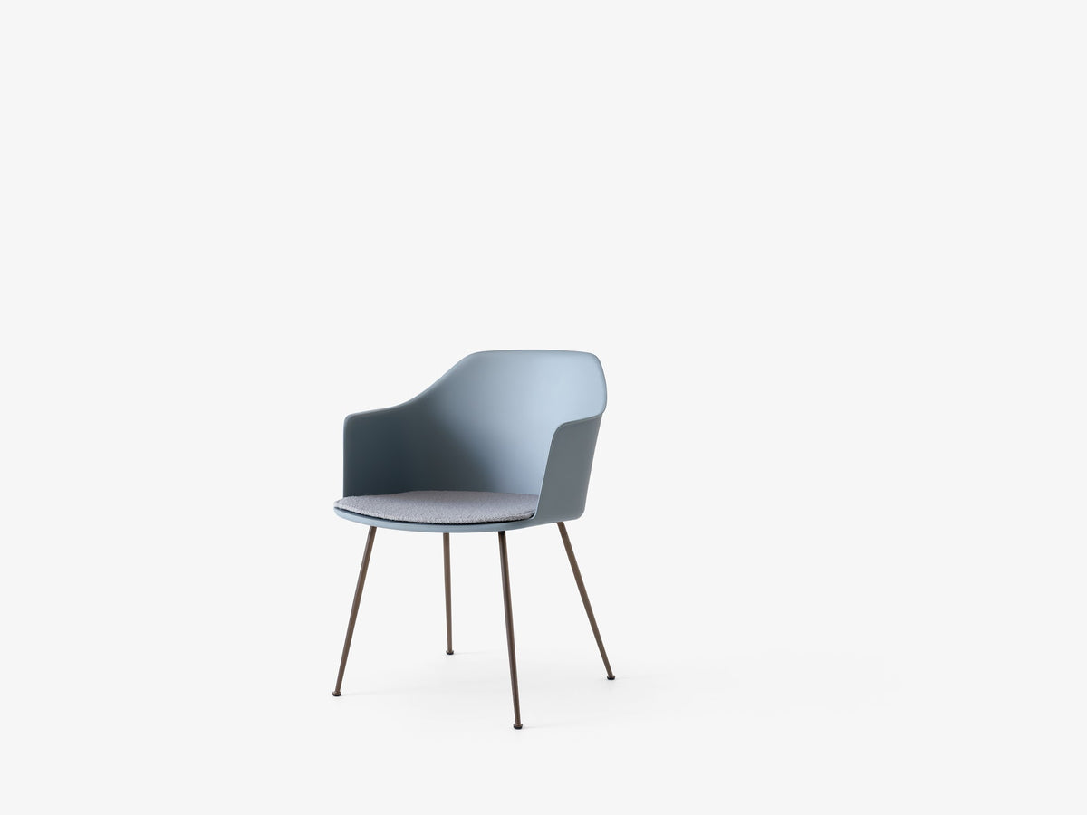 Fauteuil Rely HW33 Bleu clair avec galette d&