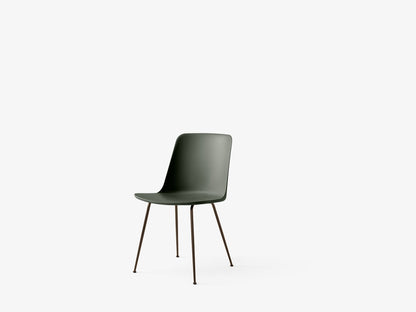 Chaise Rely HW6 Vert bronze piètement tube bronze - &amp;Tradition