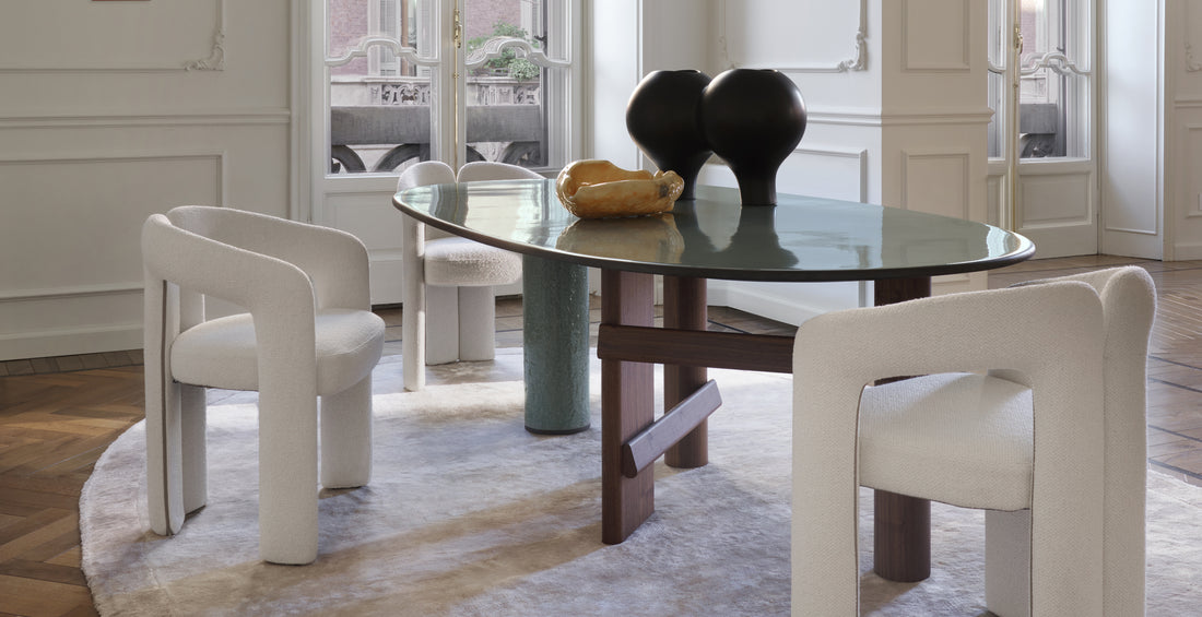 Chaise Dudet par Patricia Urquiola - Cassina - Livraison rapide-chaises blanches autour d&