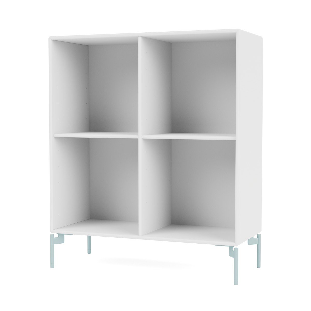 Module de Rangement Show par Peter J. Lassen, laque 38 Snow, sur pieds 148 Flint, packshot Montana
