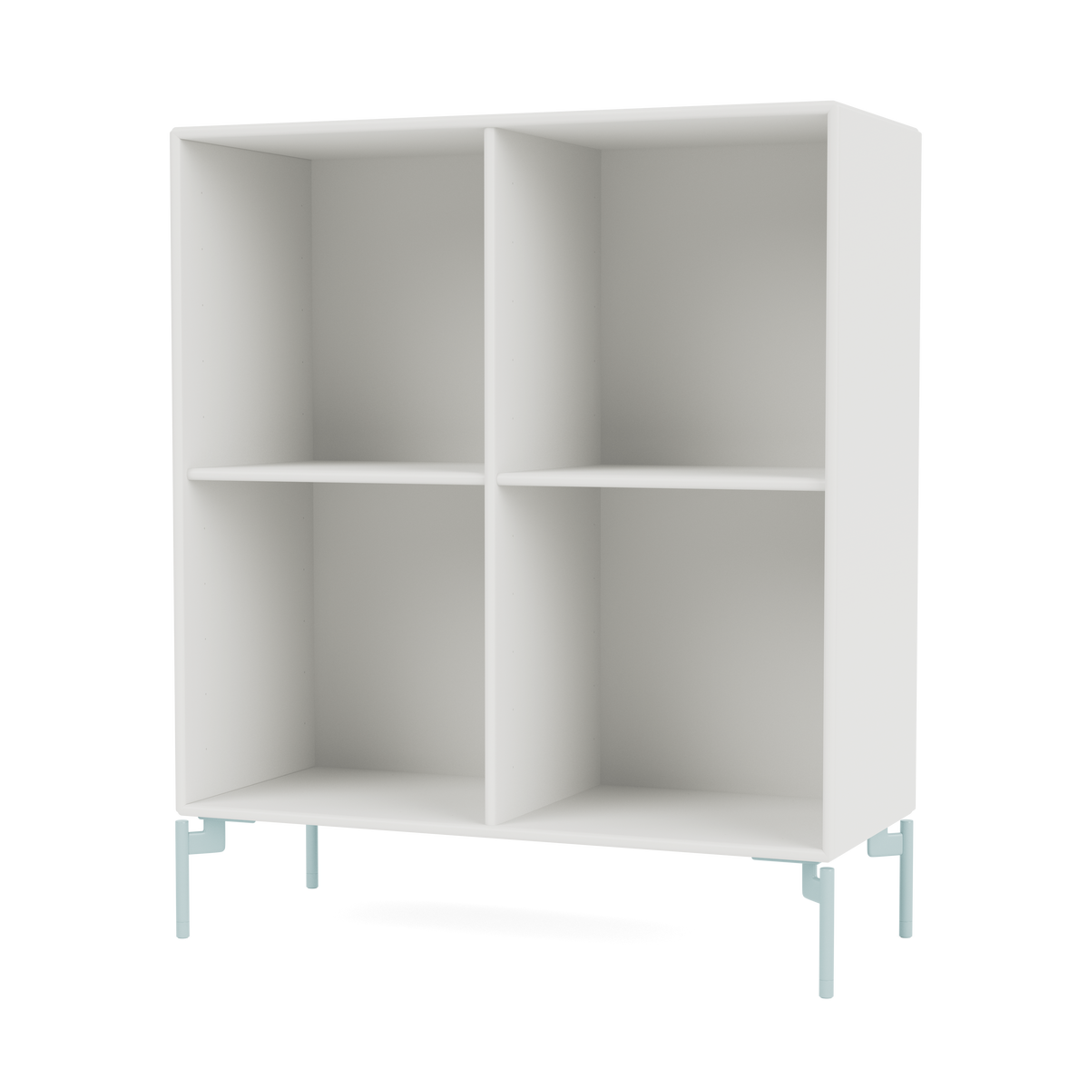 Module de Rangement Show par Peter J. Lassen, laque 01 White, sur pieds 148 Flint, packshot Montana