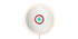 Miroir No Vanitas de Patricia Urquiola - Cassina-miroir rond rétroéclairé, centre turquoise et anneau rouge-Cassina