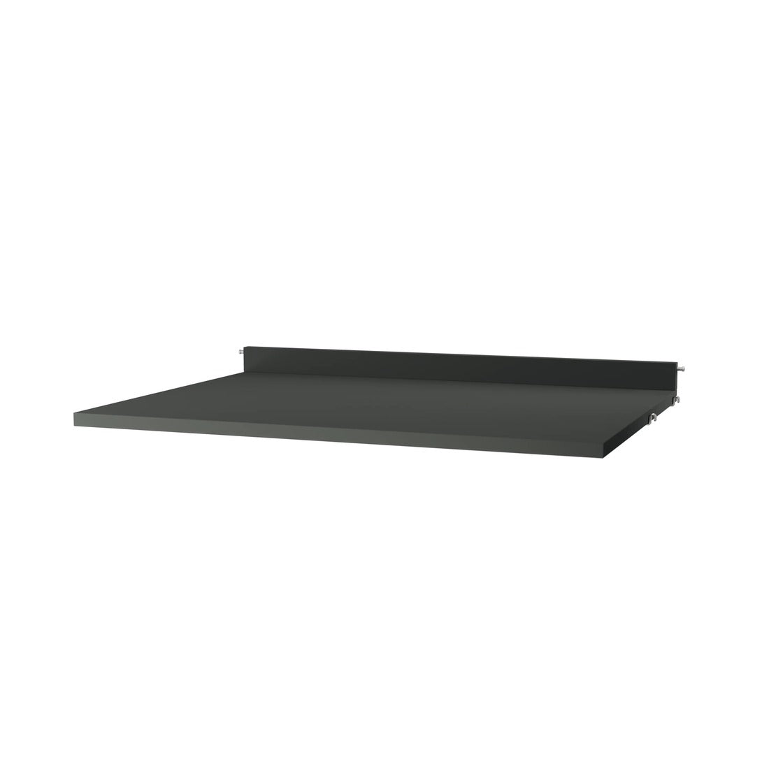 Étagère plateau de bureau L 78 cm, String Furniture, coloris gris foncé, packshot sur fond blanc