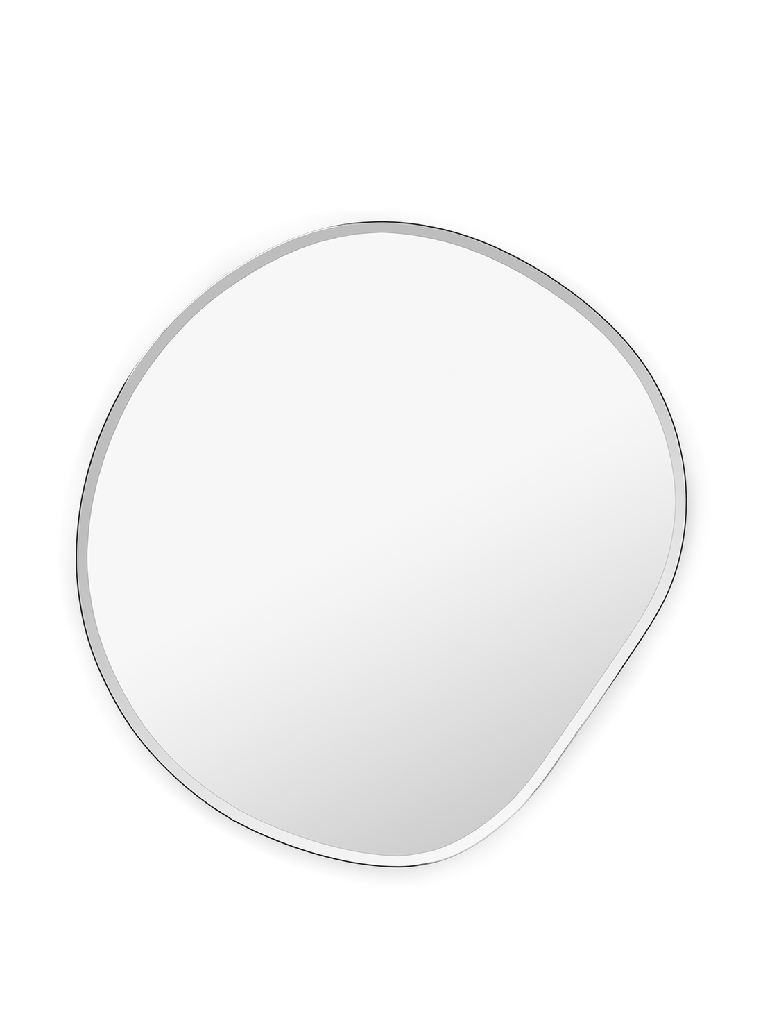 Miroir Pond rond XL Dark Chrome de Trine Andersen – photo officielle Ferm Living