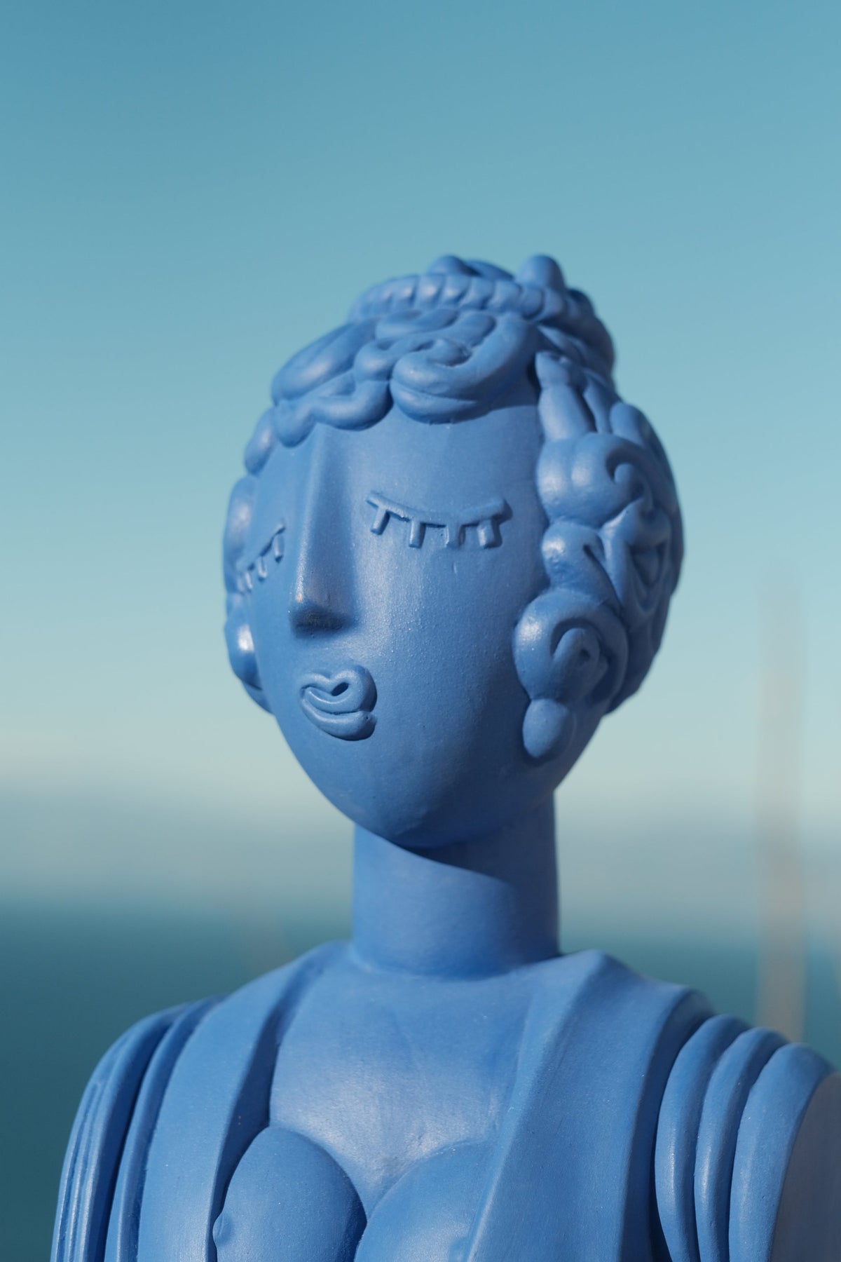 Buste Poppea bleu Magna Graecia de Antonio Aricò - Seletti-vue 2-The Woods Gallery