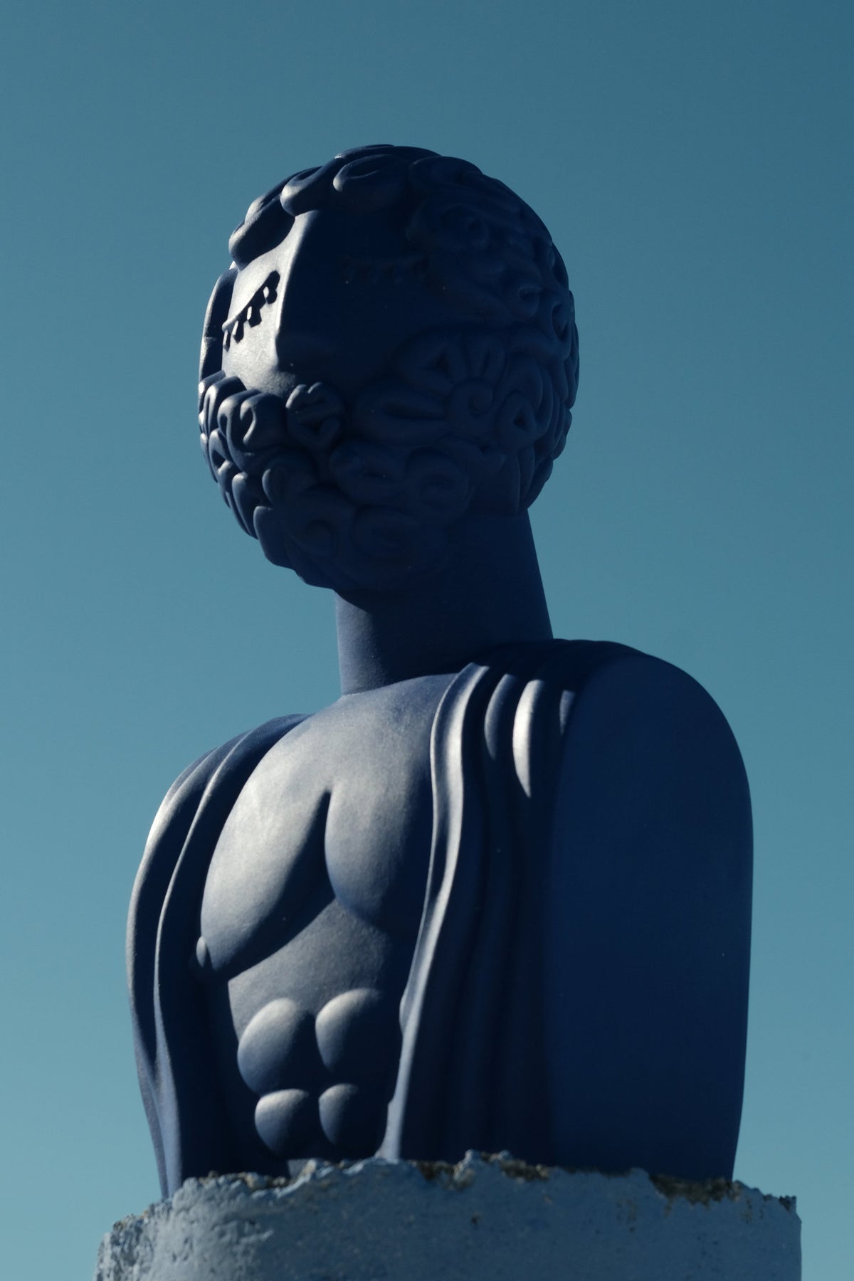 Buste Man bleu Magna Graecia de Antonio Aricò - Seletti-vue 4-The Woods Gallery