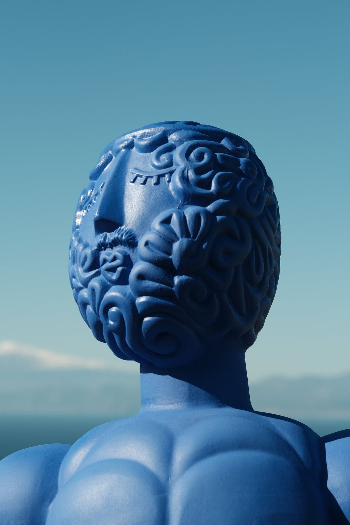Buste Man bleu Magna Graecia de Antonio Aricò - Seletti-vue 5-The Woods Gallery