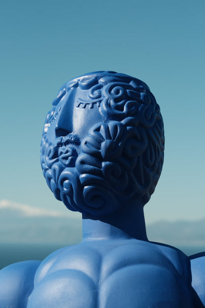 Buste Man bleu Magna Graecia de Antonio Aricò - Seletti-vue 5-The Woods Gallery