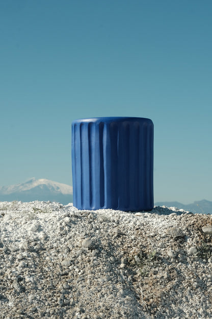Vase Dorico bleu et soucoupe Magna Graecia de Antonio Aricò - Seletti-vue 3-The Woods Gallery