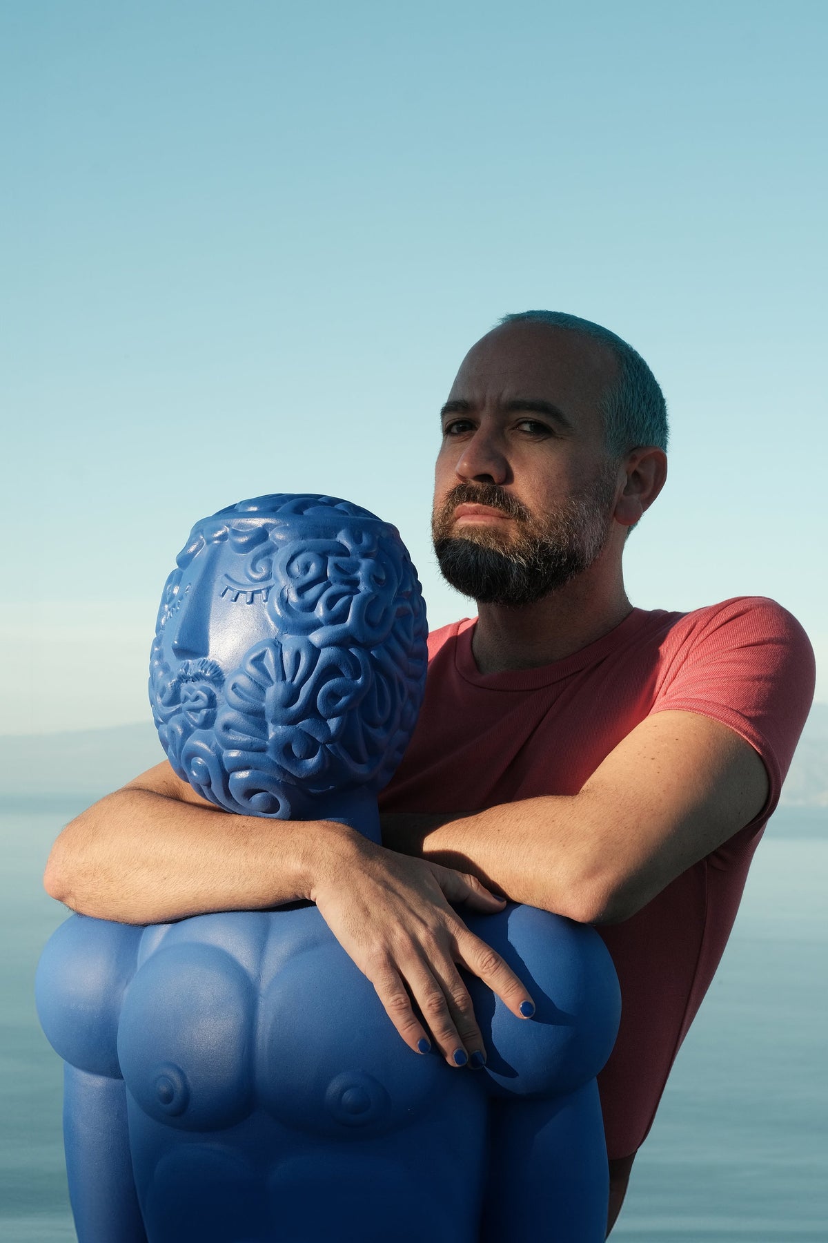 Buste Man bleu Magna Graecia de Antonio Aricò - Seletti-vue 9-The Woods Gallery