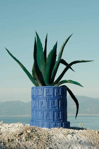 Vase Greca bleu et soucoupe Magna Graecia de Antonio Aricò - Seletti-vue 3-The Woods Gallery
