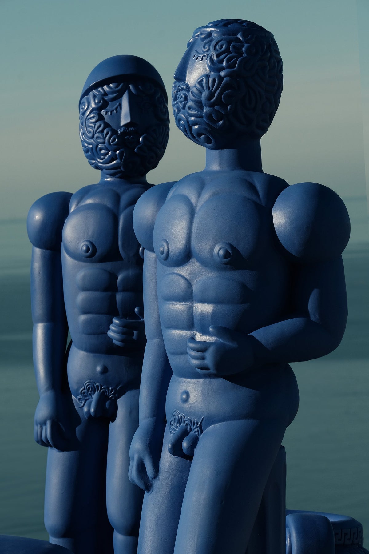 Statue Bronzo bleue Magna Graecia de Antonio Aricò - Seletti-vue 2-The Woods Gallery