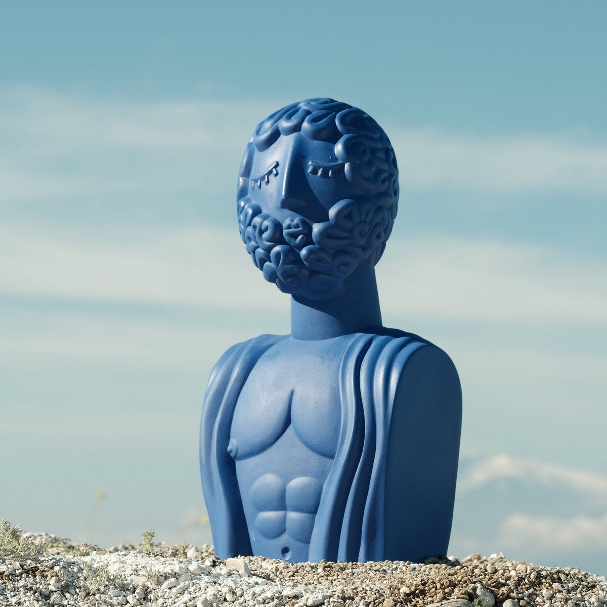 Buste Man bleu Magna Graecia de Antonio Aricò - Seletti-vue 2-The Woods Gallery