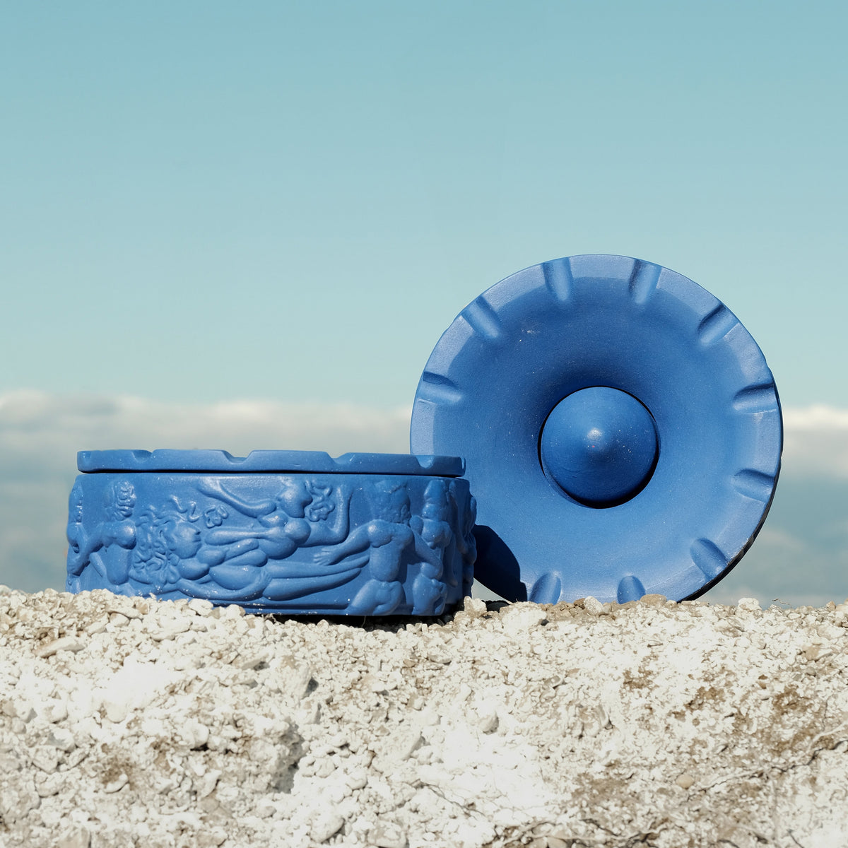 Cendrier Dialogues bleu Magna Graecia de Antonio Aricò - Seletti-vue 2-The Woods Gallery