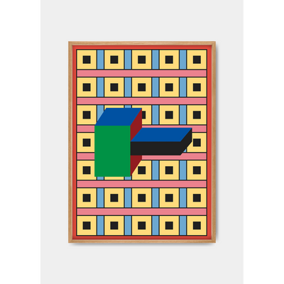 Affiche Manifesto 02 de Nathalie du Pasquier - The Wrong Shop-Poster encadré (chêne)-The Woods Gallery