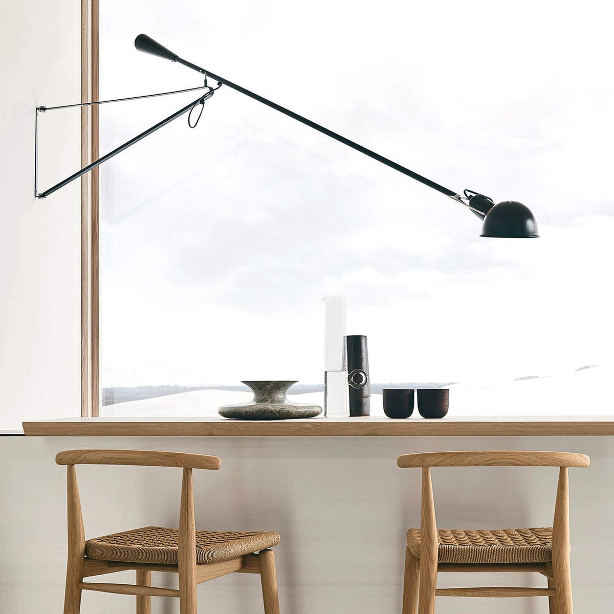Applique 265 Small de Paolo Rizzatto - Flos-Blanc-The Woods Gallery