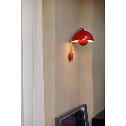 Applique Flowerpot VP8 de Verner Panton - &amp;Tradition-Chromé-The Woods Gallery