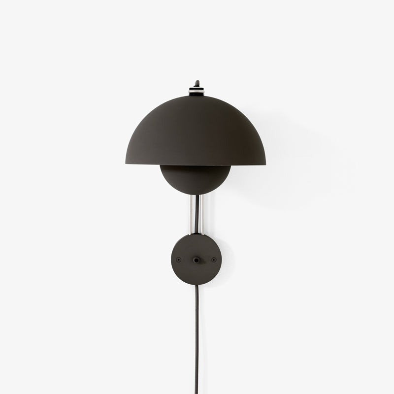 Applique Flowerpot VP8 de Verner Panton - &amp;Tradition-Chromé-The Woods Gallery
