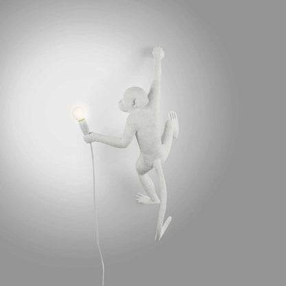 Applique Lampe Singe suspendu à droite OUTDOOR de Marcantonio - Seletti-Noir-The Woods Gallery
