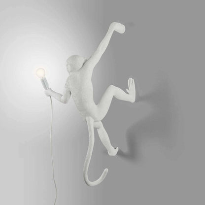 Applique Lampe Singe suspendu à droite OUTDOOR de Marcantonio - Seletti-Noir-The Woods Gallery
