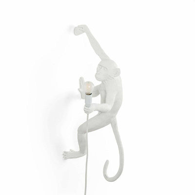 Applique Lampe Singe suspendu à droite OUTDOOR de Marcantonio - Seletti-Noir-The Woods Gallery