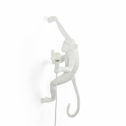 Applique Lampe Singe suspendu à droite OUTDOOR de Marcantonio - Seletti-Noir-The Woods Gallery