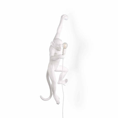 Applique Lampe Singe suspendu à gauche OUTDOOR de Marcantonio - Seletti-Noir-The Woods Gallery