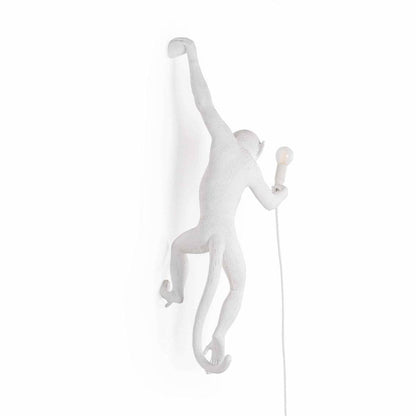 Applique Lampe Singe suspendu à gauche OUTDOOR de Marcantonio - Seletti-Noir-The Woods Gallery