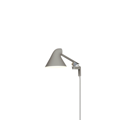 Applique murale NJP - Louis Poulsen-Gris aluminium clair-LED 3000K 10W-Bras long – Wall box sans câble-The Woods Gallery