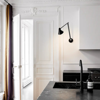 Applique murale NJP - Louis Poulsen-Noir-LED 3000K 10W-Bras long – Wall box sans câble-The Woods Gallery