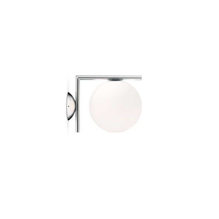 Applique plafonnier IC C/W de Michael Anastassiades - Flos-Chrome-Petit-The Woods Gallery