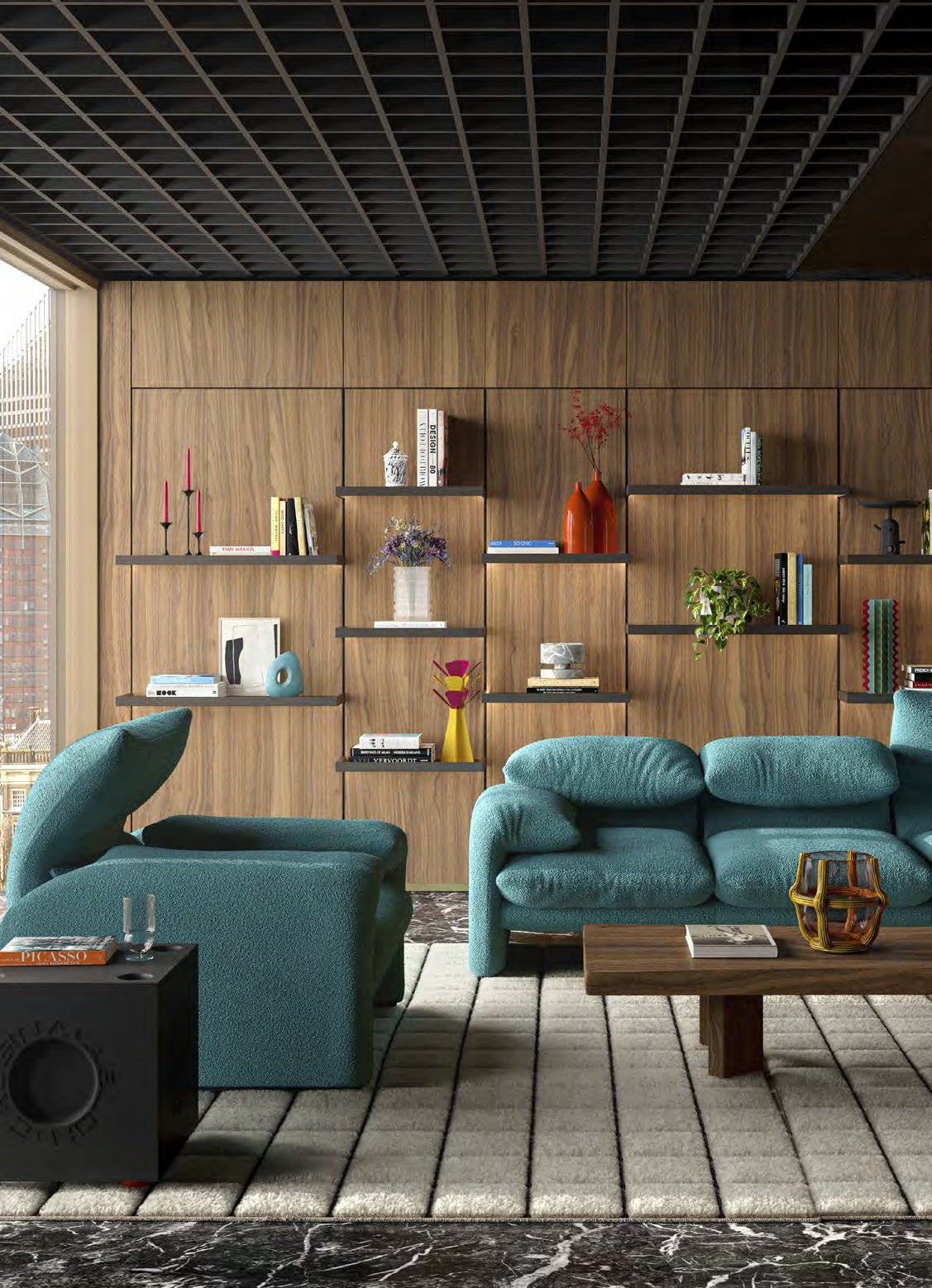 Canapé Maralunga 2 places de Vico Magistretti - Cassina-ambiance catalogue Cassina 2026 (vue 2)-The Woods Gallery