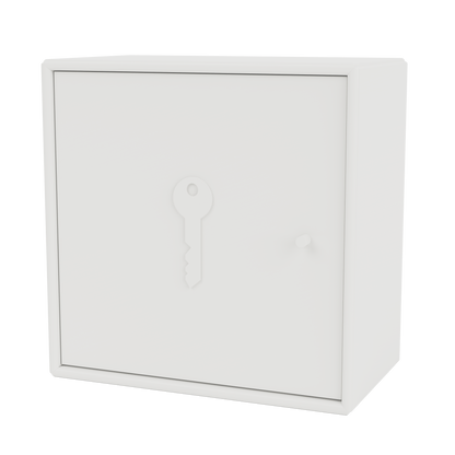 Armoire Unlock par Peter J. Lassen, laque 01 White, suspendu au mur, packshot Montana