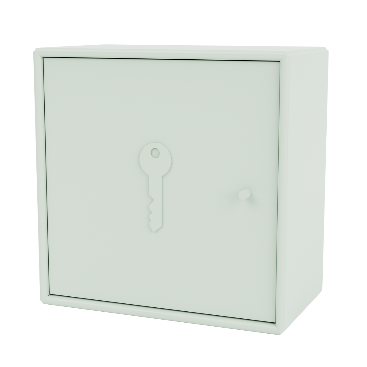 Armoire Unlock par Peter J. Lassen, laque 161 Mist, suspendu au mur, packshot Montana