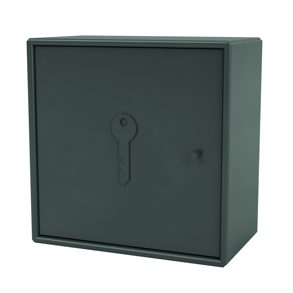 Armoire Unlock par Peter J. Lassen, laque 163 Black Jade, suspendu au mur, packshot Montana