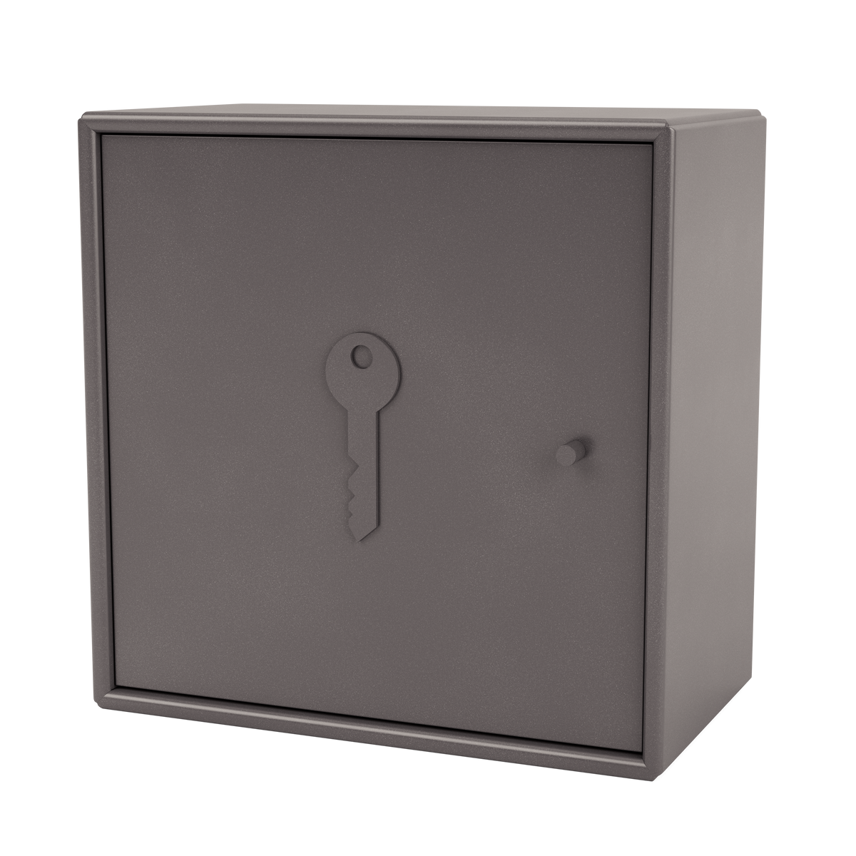 Armoire Unlock par Peter J. Lassen, laque 35 Coffee, suspendu au mur, packshot Montana