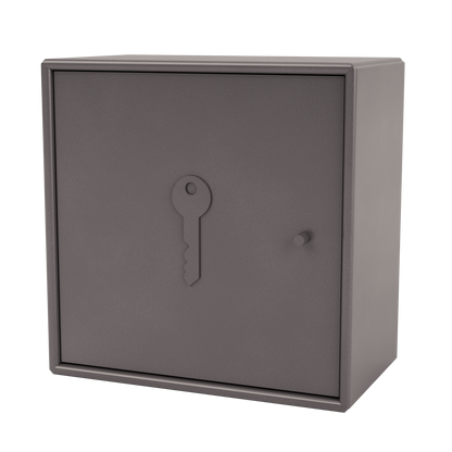 Armoire Unlock par Peter J. Lassen, laque 35 Coffee, suspendu au mur, packshot Montana