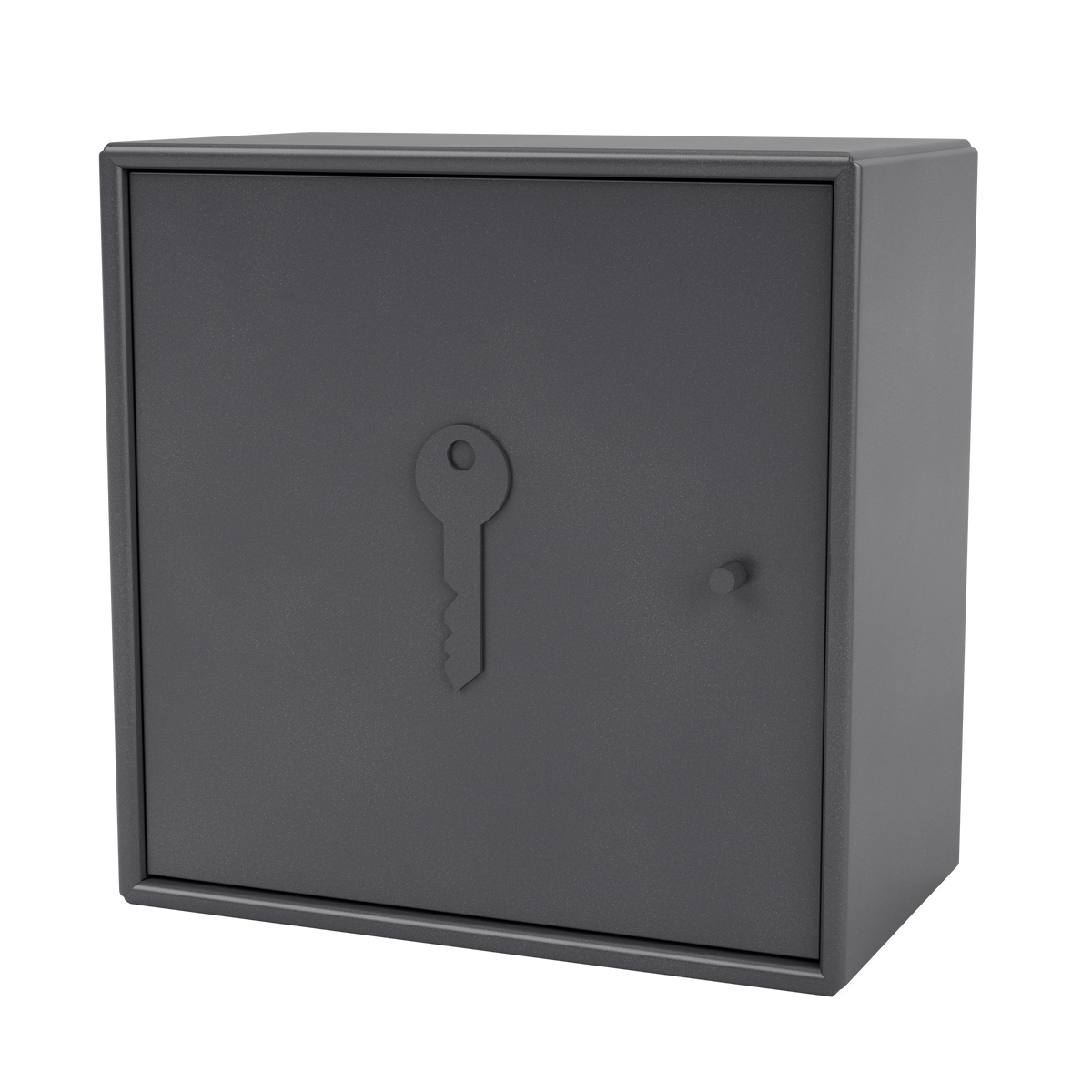 Armoire Unlock par Peter J. Lassen, laque 36 Coal, suspendu au mur, packshot Montana