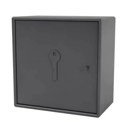 Armoire Unlock par Peter J. Lassen, laque 36 Coal, suspendu au mur, packshot Montana