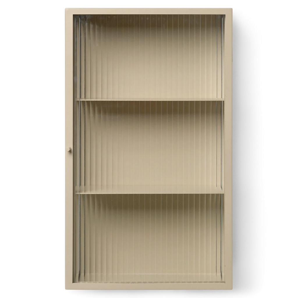 Armoire murale Haze verre à anches - Ferm Living-Noir-The Woods Gallery