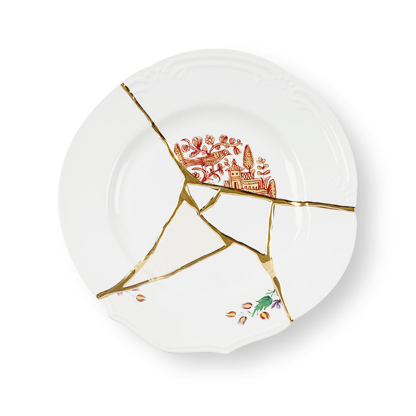Assiette Kintsugi Dinner Plate - Seletti-01-The Woods Gallery