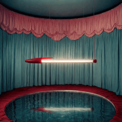 Lampe stylo BIC de Mario Paroli - Seletti-Rouge-The Woods Gallery