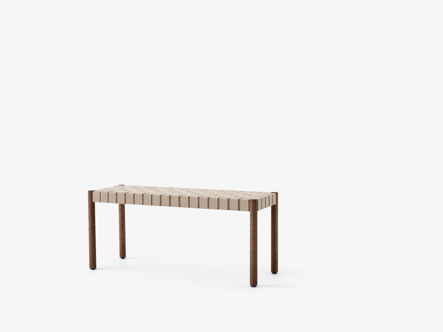 Banc Betty TK4 de Thau & Kallio - &Tradition-Chêne huilé fumé-Lin naturel-The Woods Gallery