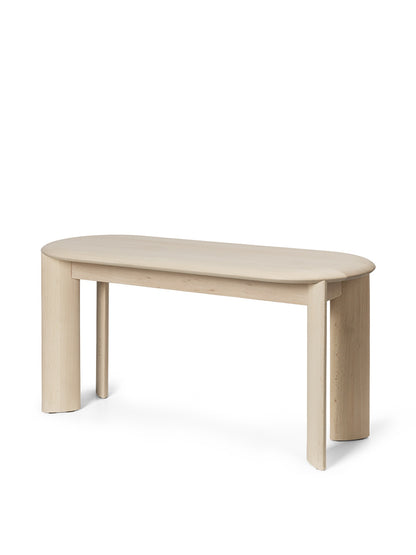 Banc Bevel - hêtre huilé blanc - L90 - Ferm Living-The Woods Gallery