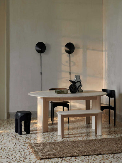 Banc Bevel - hêtre huilé blanc - L90 - Ferm Living-The Woods Gallery