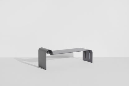 Banc Eclipse de Garnier &amp; Pingree - Petite Friture-structure seule Gris pierre, vue trois quarts-The Woods Gallery