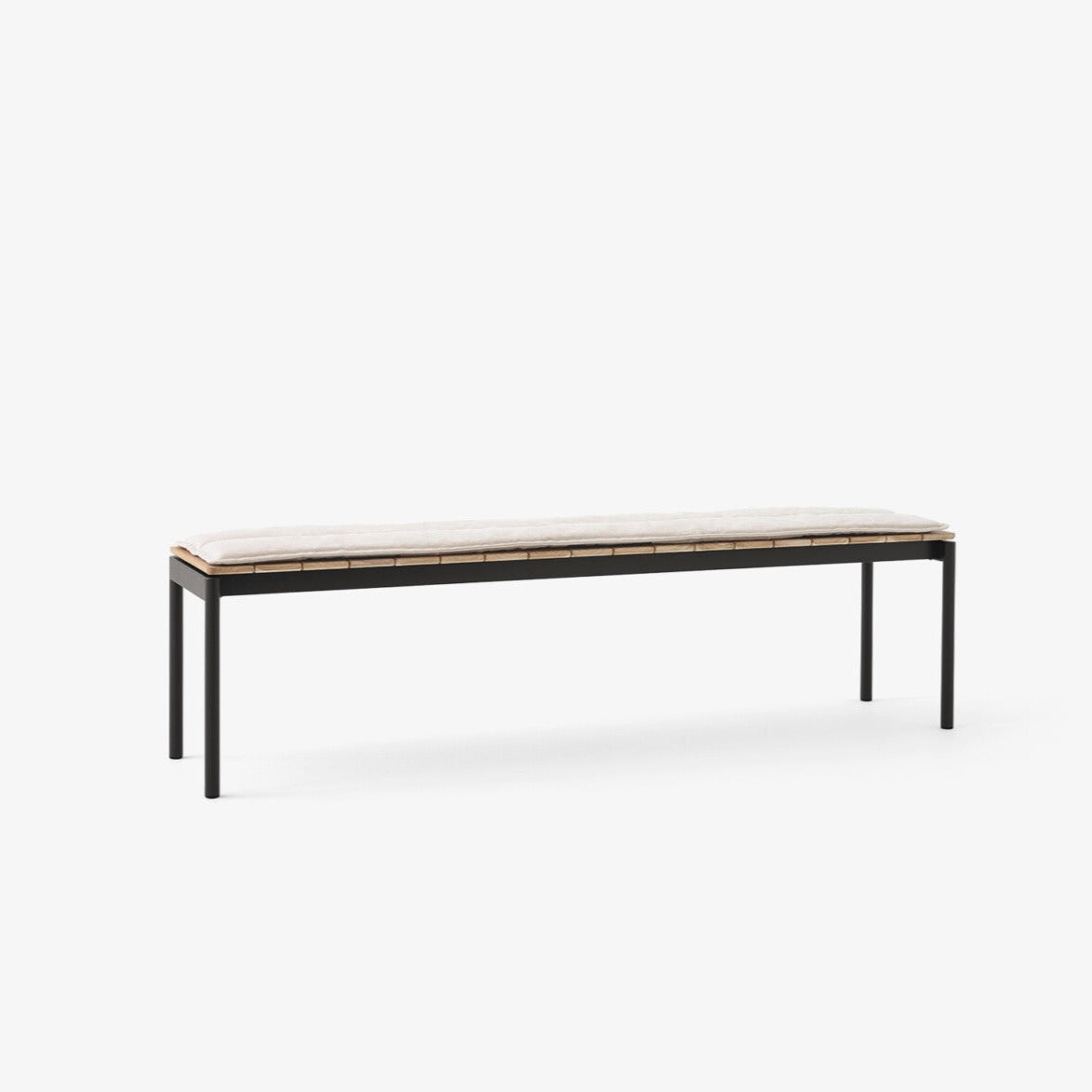 Banc Ville AV28 L 180 cm par Anderssen &amp; Voll - &amp;Tradition-Noir chaud-The Woods Gallery