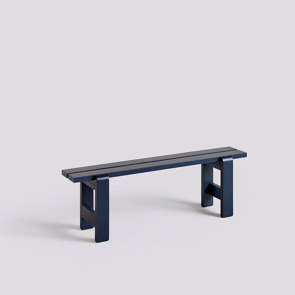 Banc Weekday L 140 cm- Hay-Bleu Foncé-The Woods Gallery