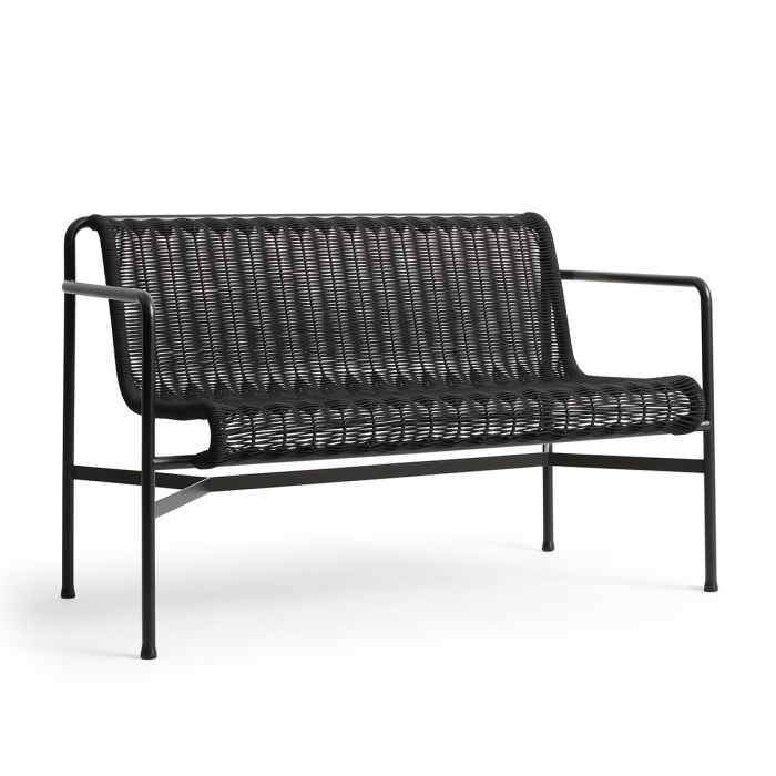 Banc de table Palissade Cord - Hay-Noir-The Woods Gallery