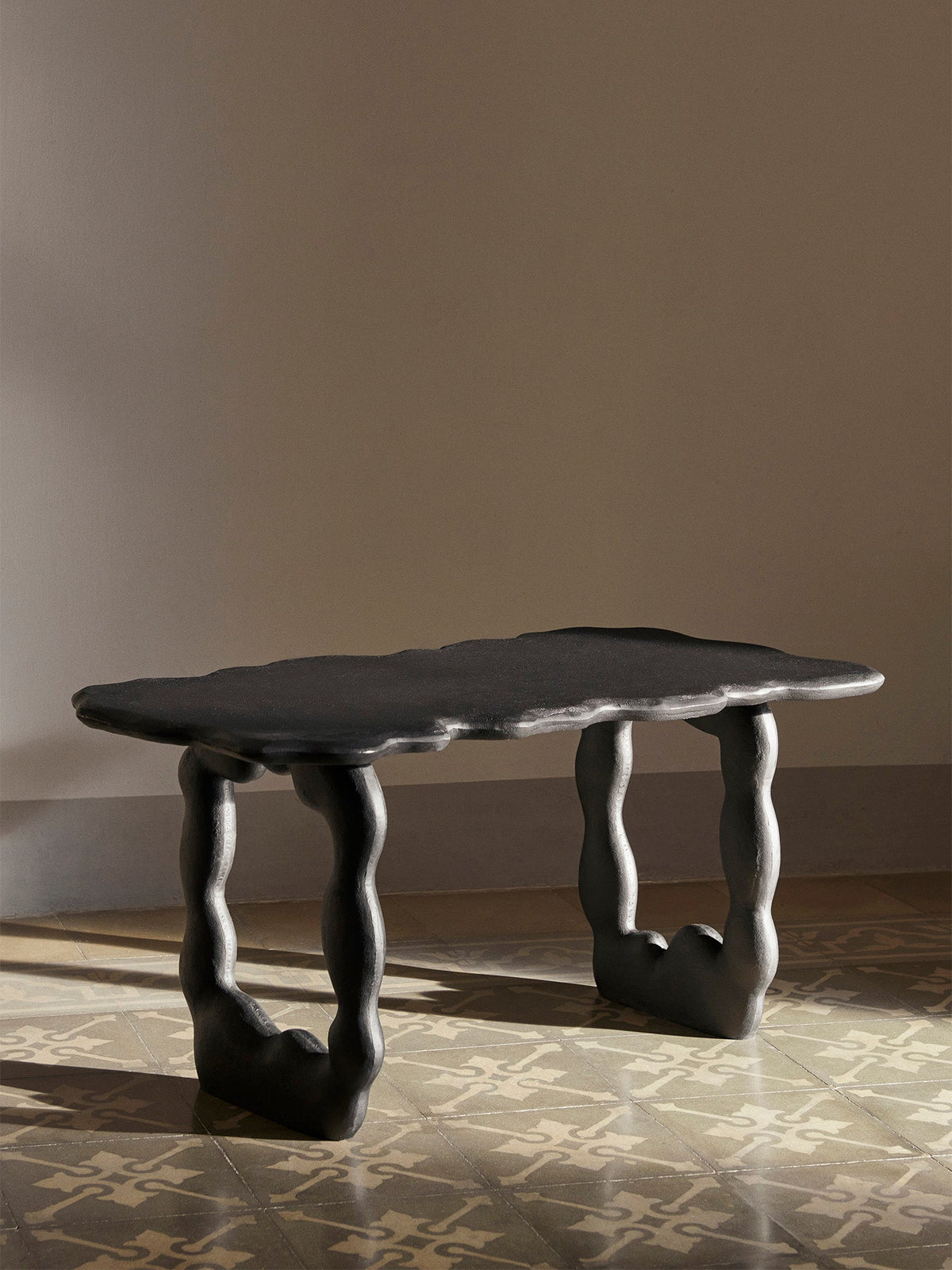 Banc noir Piece Dal L 100 cm - Ferm living-The Woods Gallery